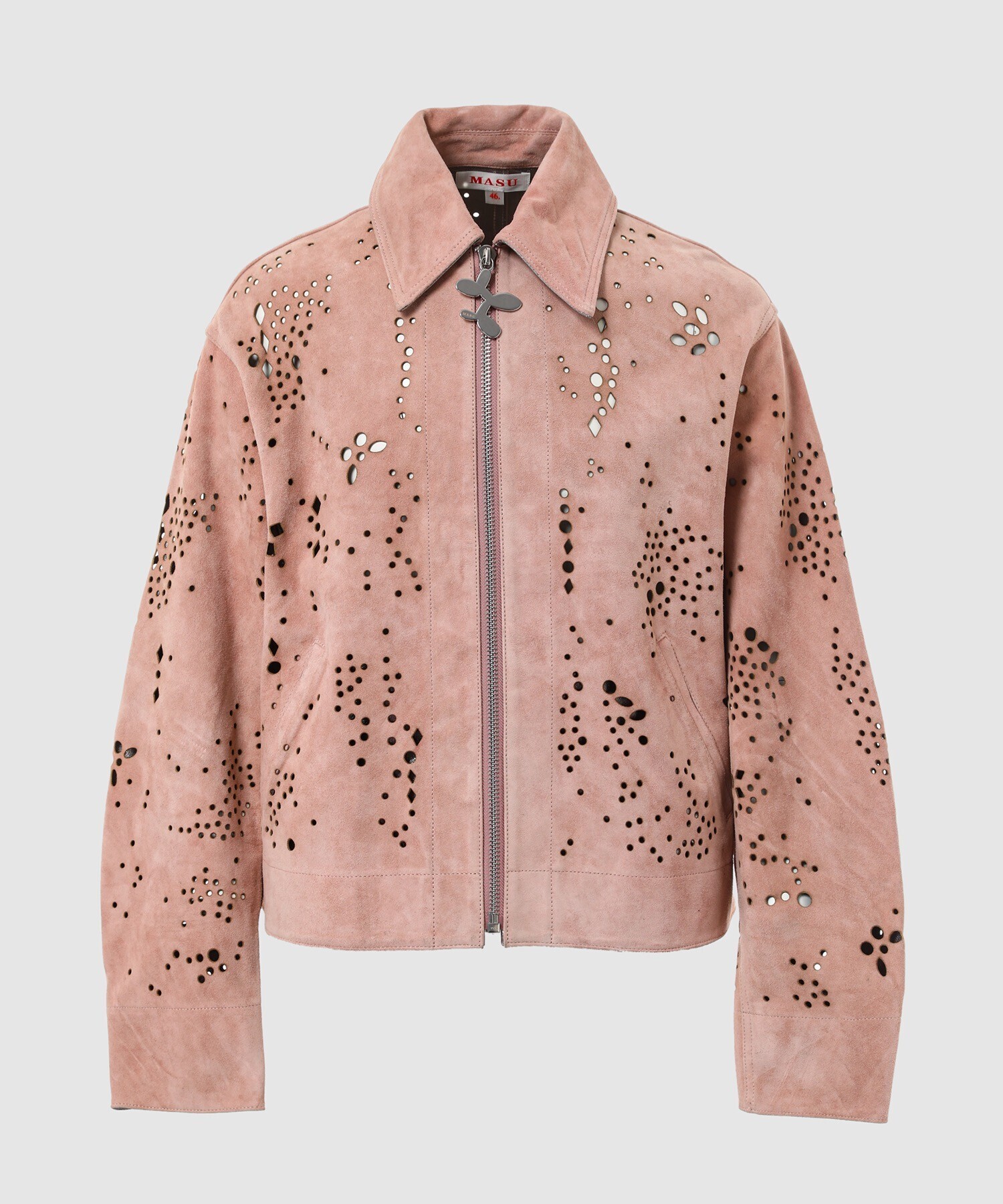 MASU GALAXY-CUT LEATHER JACKET