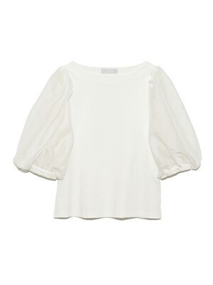 CELFORD シアースリーブコンビカットソー