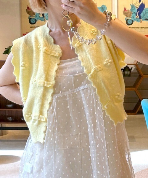 Alley by w closet ール付チャイナボタンベスト