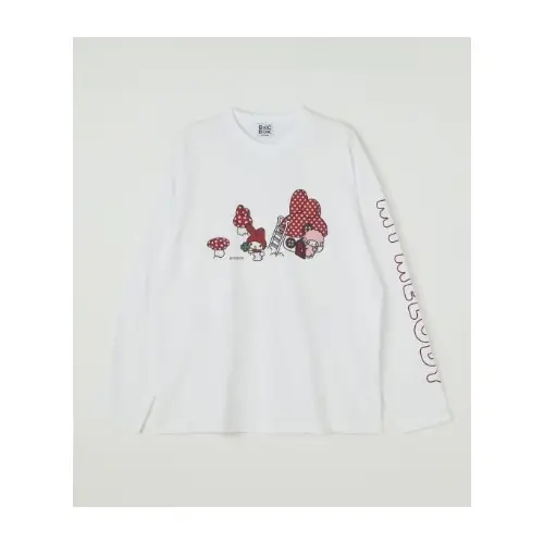 BOCBOK Mushroom House My Melody & Piano Long T-shirt