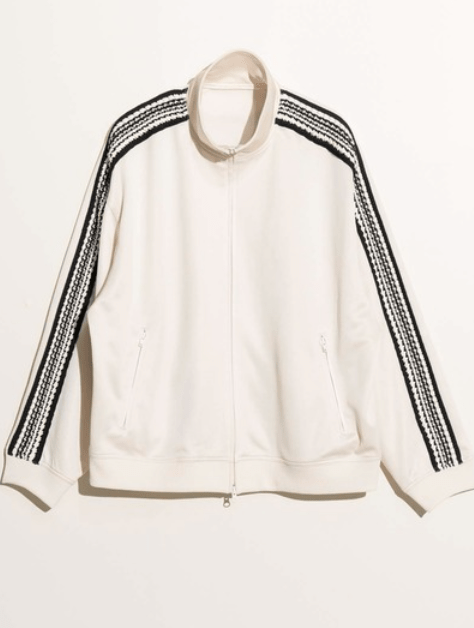 MAISON SPECIAL Prime-Over Crochet Line Track Jacket
