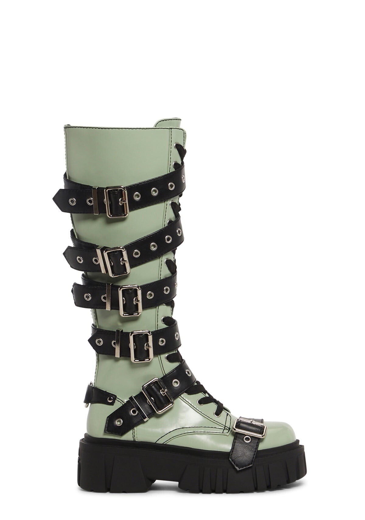 DOLLS KILL ARTISTIC ANARCHIST BUCKLE BOOTS