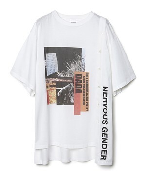 CHRISTIAN DADA Combined 2-Way Graphic Print Shirt