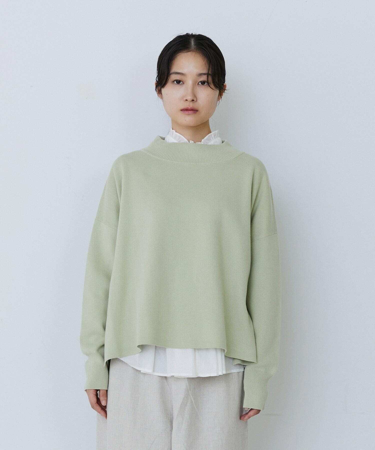 conges payes ADIEU TRISTESSE ミラノリブモックネックニットプルオーバー
