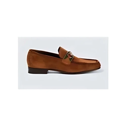 GUCCI Horsebit suede ローファー