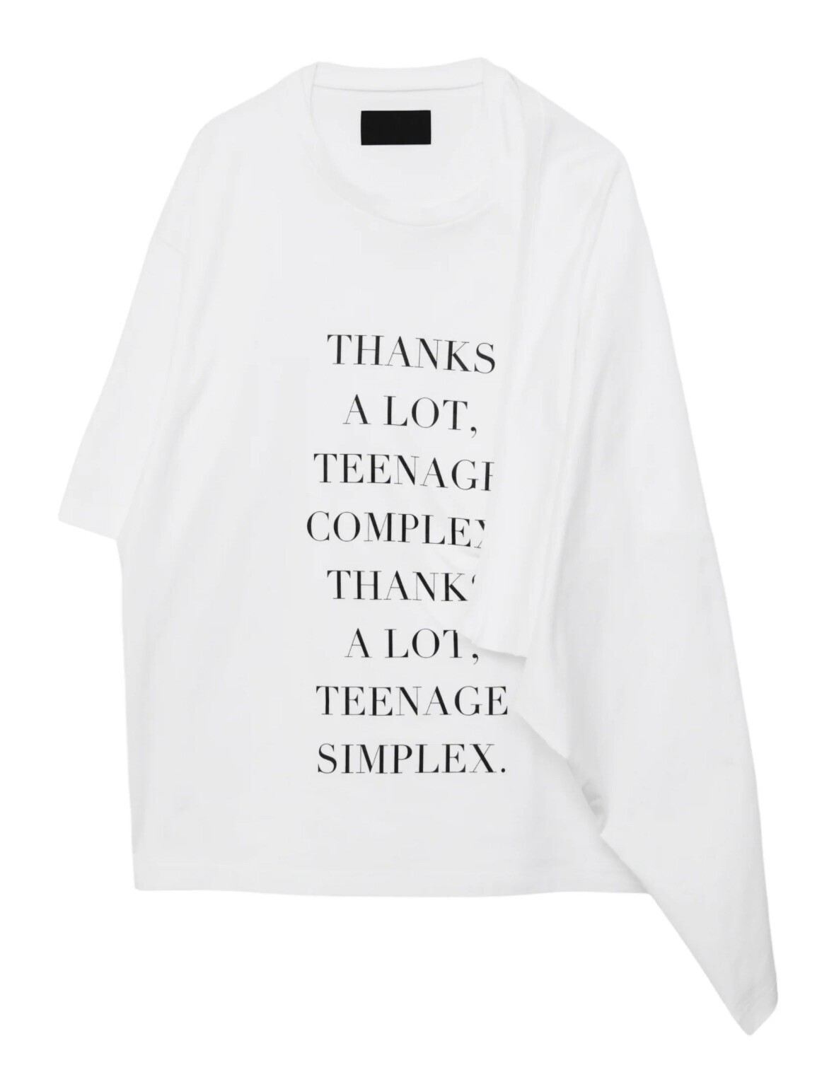 KEISUKEYOSHIDA LAYERED SCARF T-SHIRT