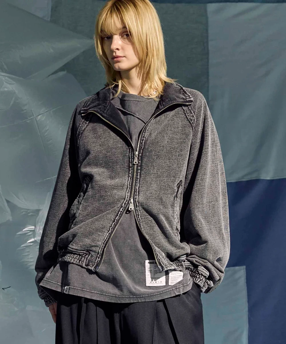 MAISON SPECIAL Prime-Over Chemical Over-Dye Sweat Track Jacket