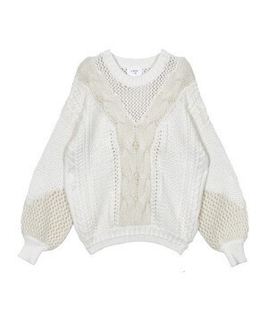 AMERI TWIN YARN CABLE KNIT