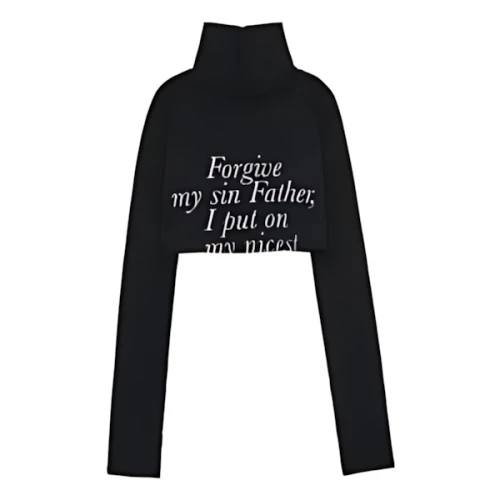 SCULPTOR Confession Underboob Turtleneck