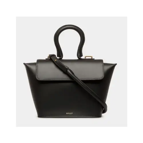 BALLY Belle トップハンドルバッグ ブラック レザー