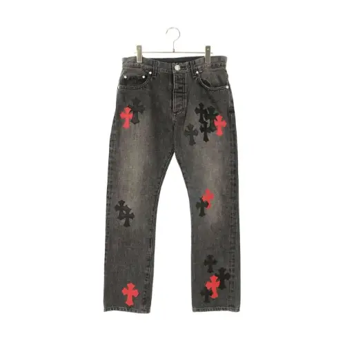 Chrome Hearts クロスパッチ ウォッシュドデニムパンツ