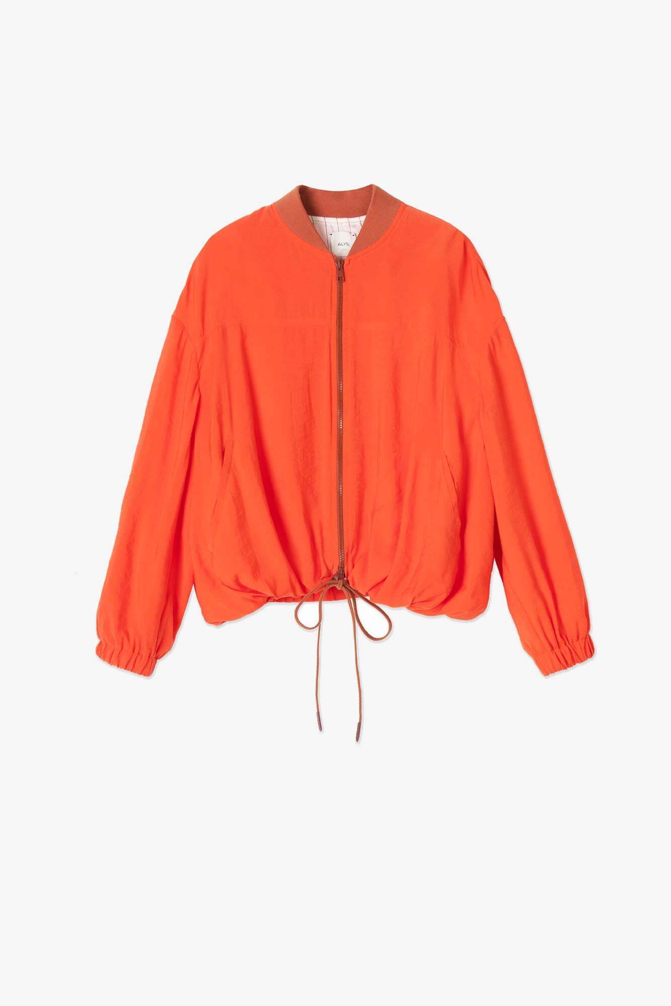 ALYSI BOMBER JACKET WITH DRAWSTRING