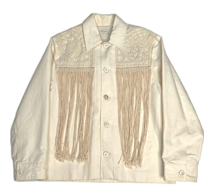 Dries Van Noten DRIES VAN NOTEN レース 刺繍 ワークジャケット