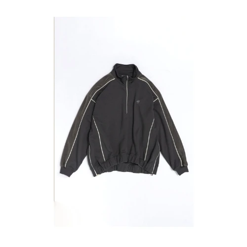 MAISON SPECIAL Side Line Half Zip Sweat