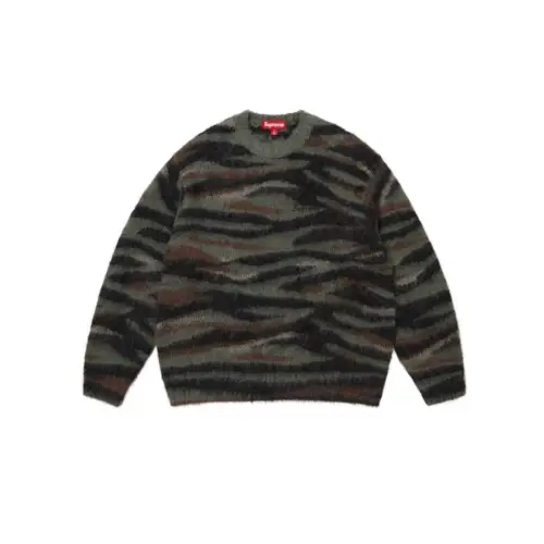 Supreme Brushed Mohair Sweater Camo