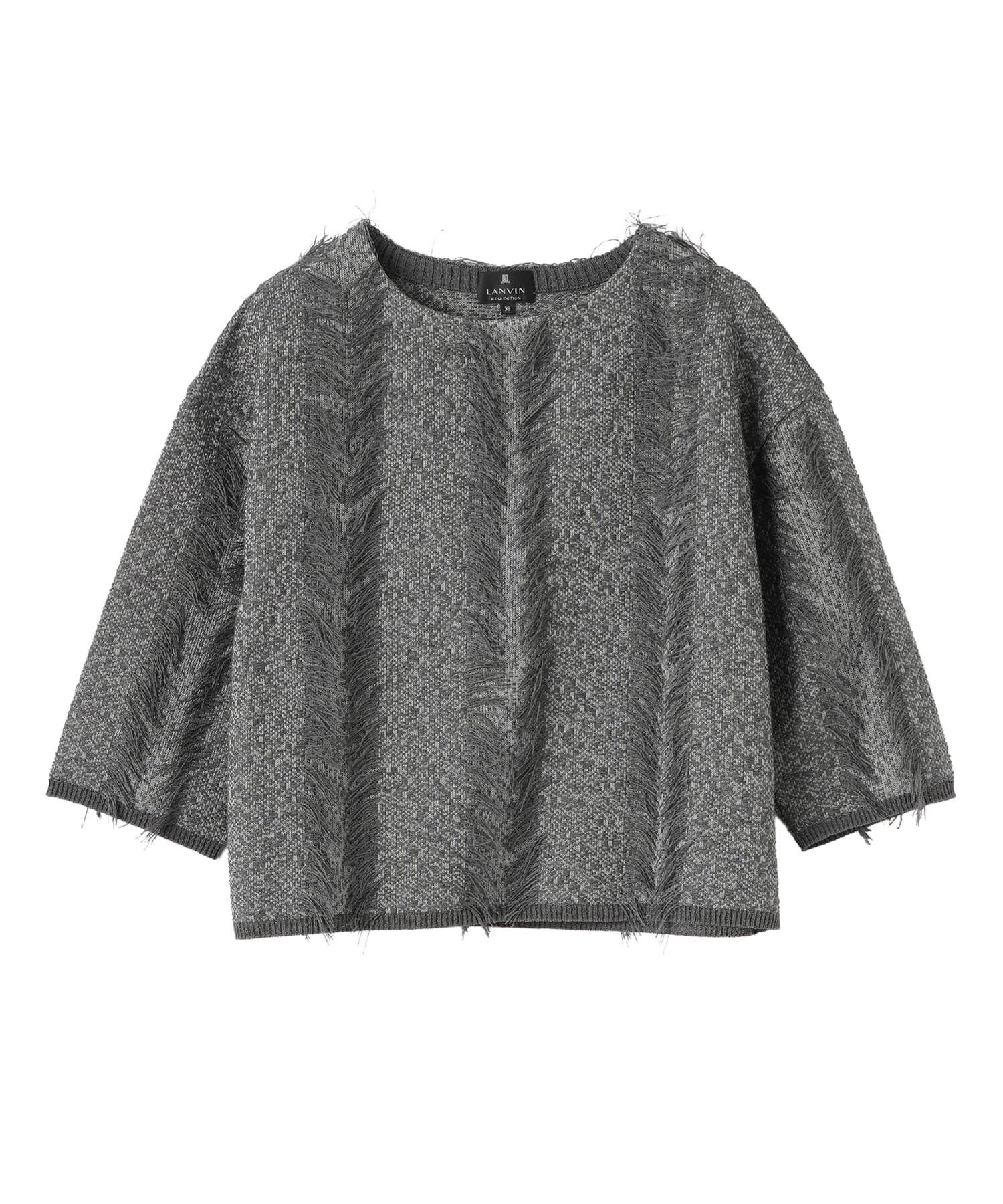 LANVIN COLLECTION フリンジニットトップス