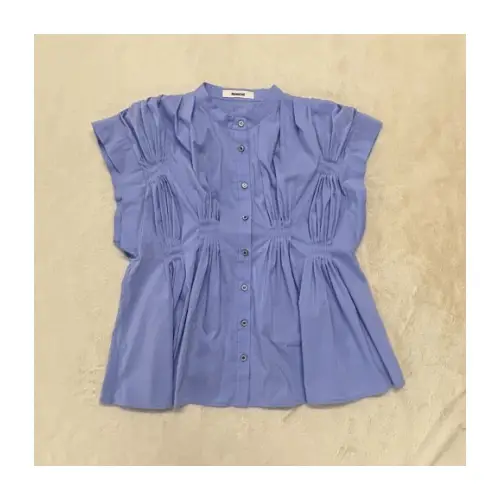 RUMCHE Cotton Bundled Tuck Blouse