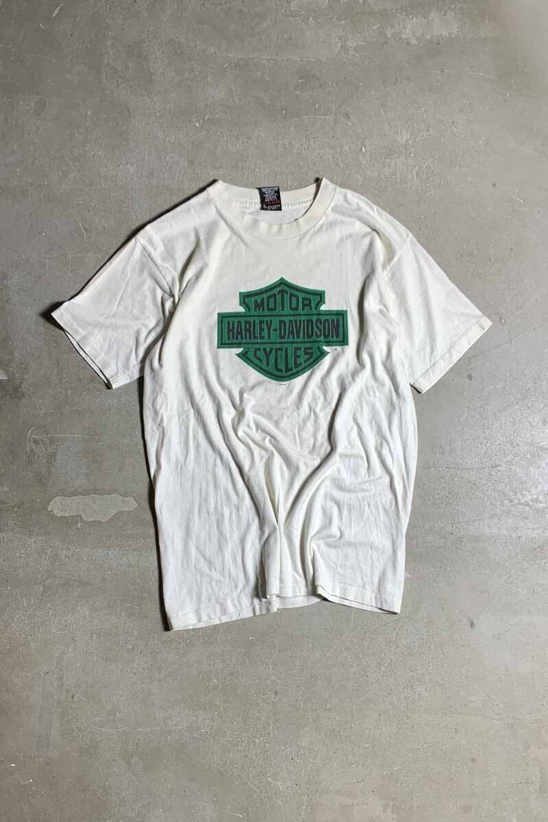 HARLEY DAVIDSON MADE IN USA 95'S S/S SAVANNAH PRINT MOTOR CYCLE T-SHIRT
