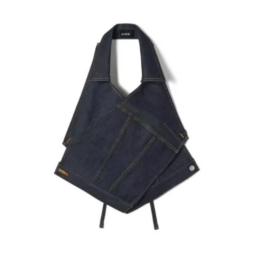 soduk cross over denim vest