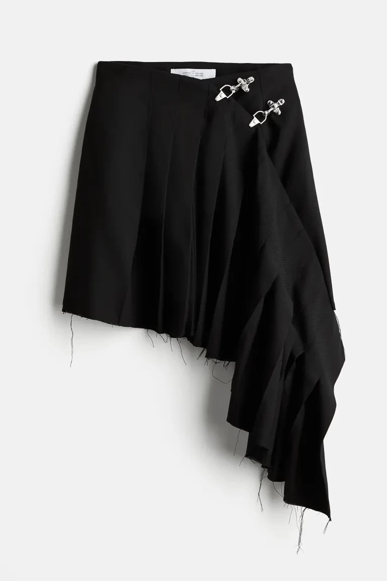 H&M ウールブレンド アシンメトリースカート
