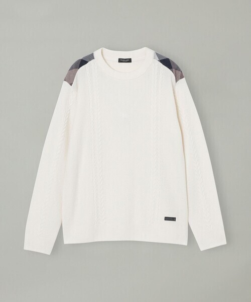 BLACK LABEL CRESTBRIDGE カシミヤミックスケーブルニット