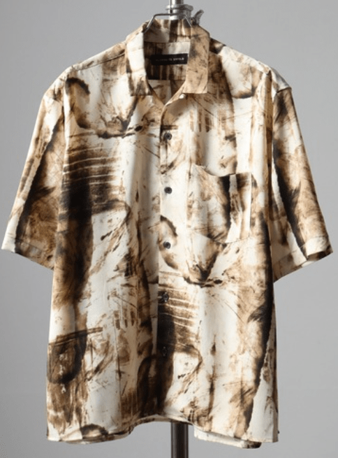 FUNALIVE print open short-sleeved shirt