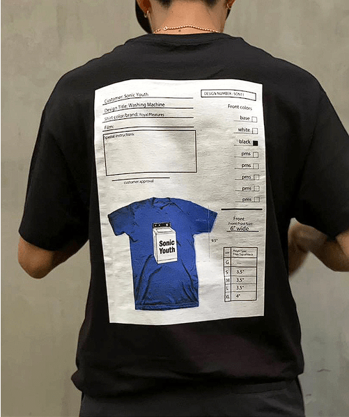 PLEASURES PLEASURES × SONIC YOUTH　TECHPACK T-SHIRT