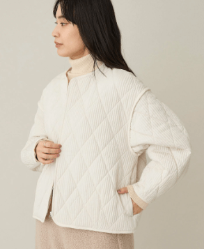 CRAFT STANDARD BOUTIQUE キルティングパイピングブルゾン