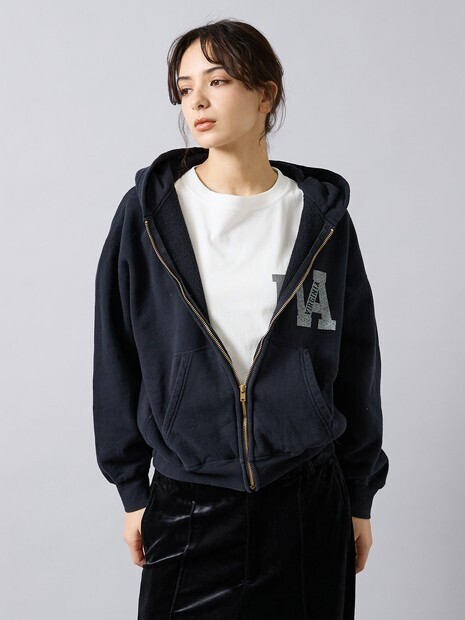 REMI RELIEF SP加工 3飛び裏毛 ZIPパーカー