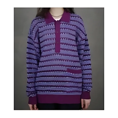 TAUPE TIGHT KNOT BODER KNIT POLO