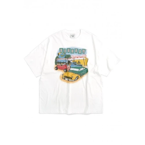 BONRROW Hotrod Tee_WH