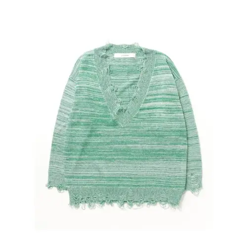 PROVOKE MELANGE DAMAGE KNIT