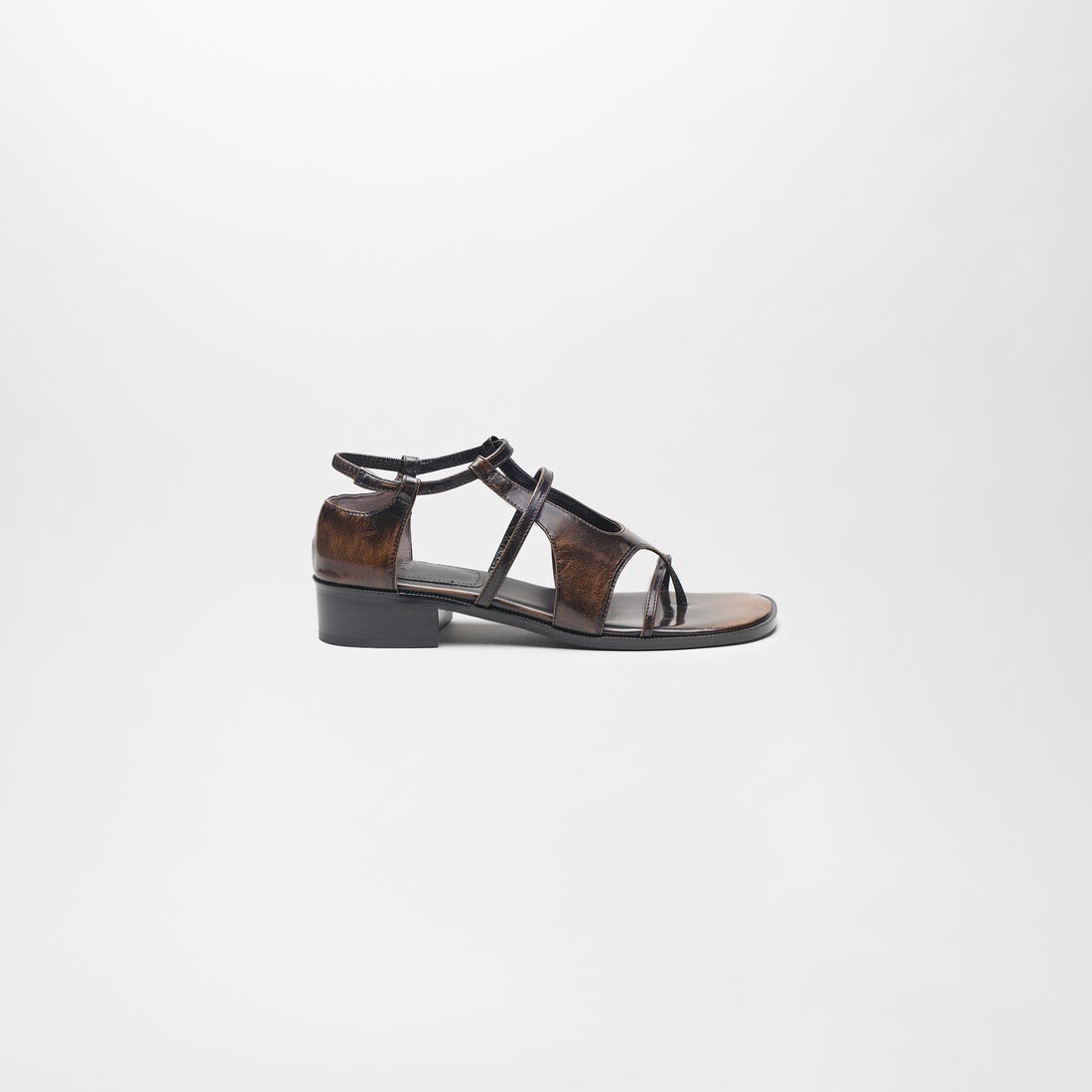 ALM. AMAPOLA LEATHER SANDALS （Brown）