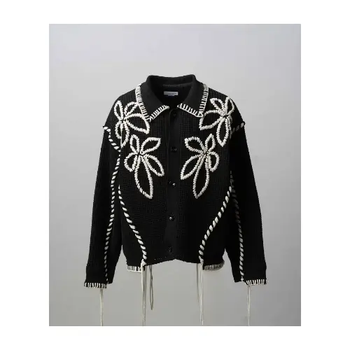 MAISON SPECIAL Gradient Short Length Prime-over V-Neck Knit Pullover