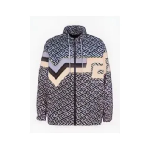 VERSACE Greca Monogram Zipped Jacket