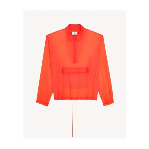 SAINT LAURENT ブロードショルダー ウィンドブレーカー