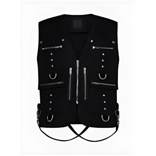 GIVENCHY Multi-Pockets Strap Wool Vest