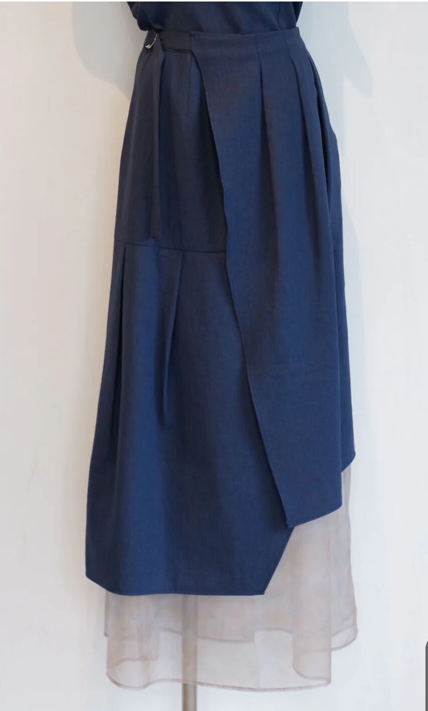 Mizuid Sea Breeze Layered Design Skirt