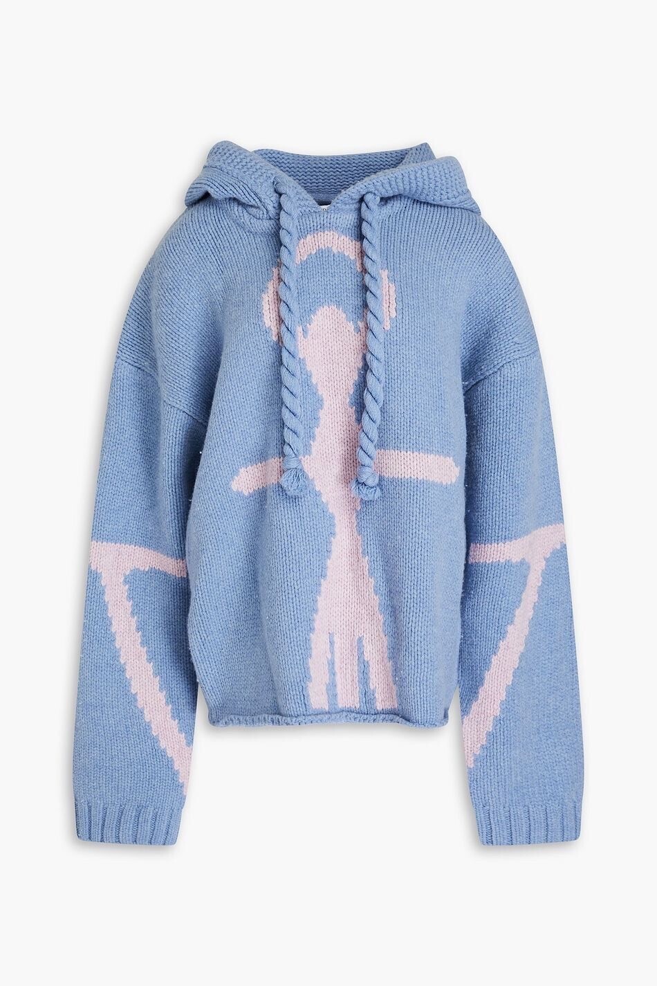 JW ANDERSON ウール フード付きセーター インターシャ