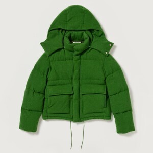 AURALEE Wool Cashmere Light Tweed Down Jacket