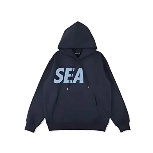 WIND AND SEA Straight Hooded Sweatshirt "Navy"