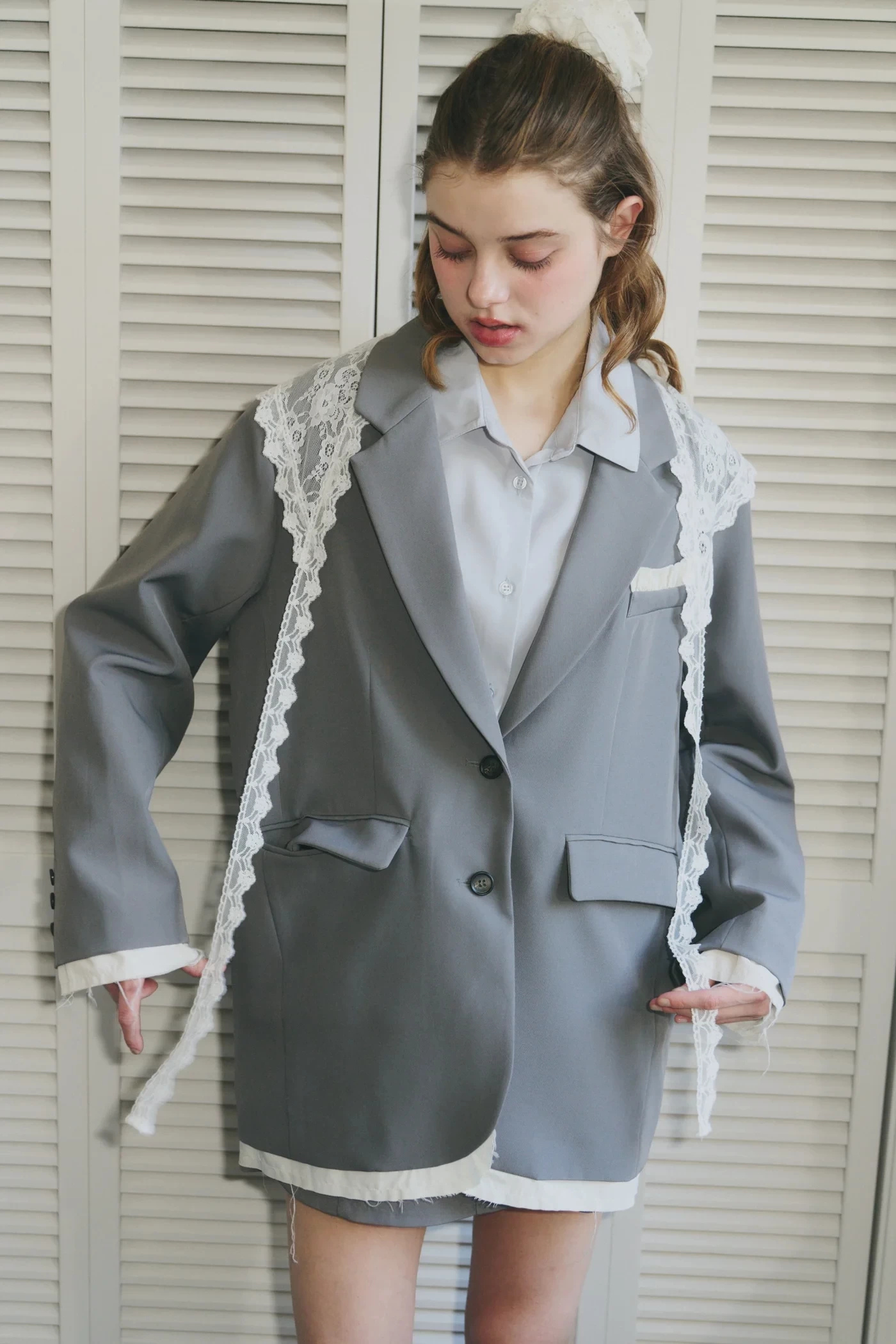 idem oversized layered jacket
