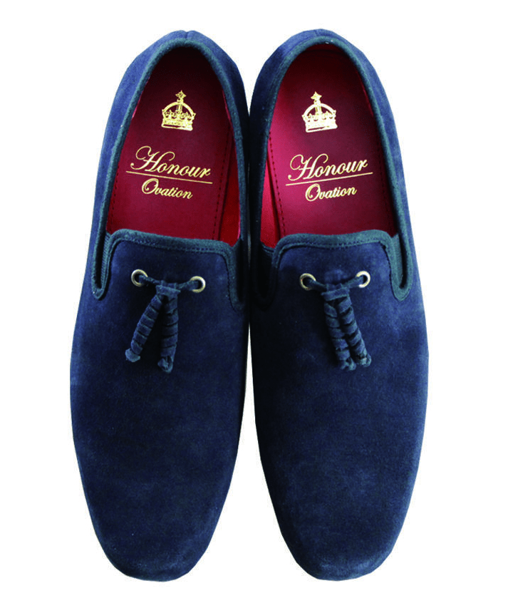 Honour Ovation 【1020】 NAVY　メンズ タッセル付 サイドゴア モカシン