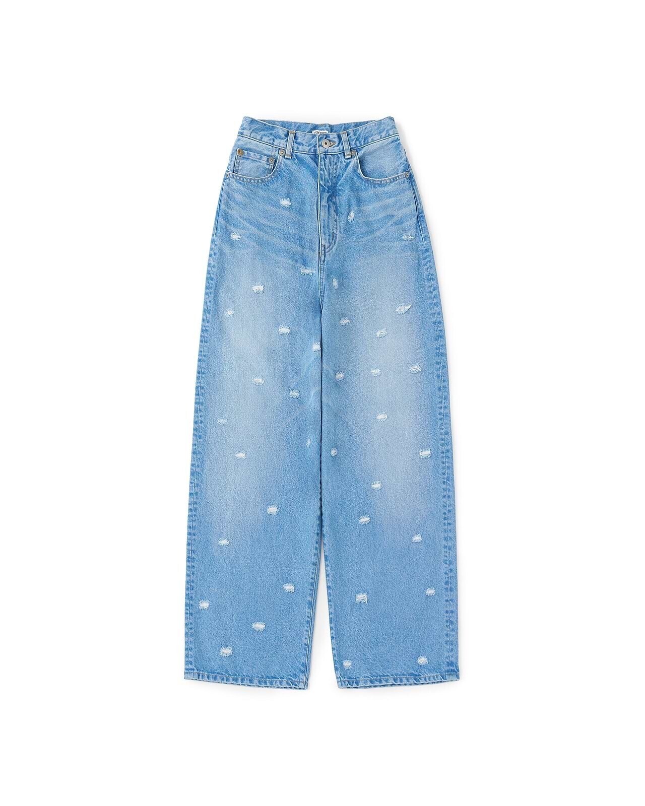 INSCRIRE 【26SS】ドットホールデニムパンツ