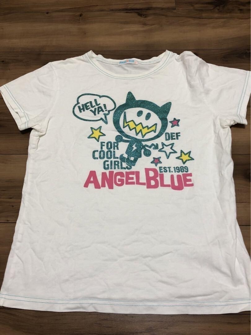 ANGEL BLUE Tシャツ　ハニーデビル　ラメ
