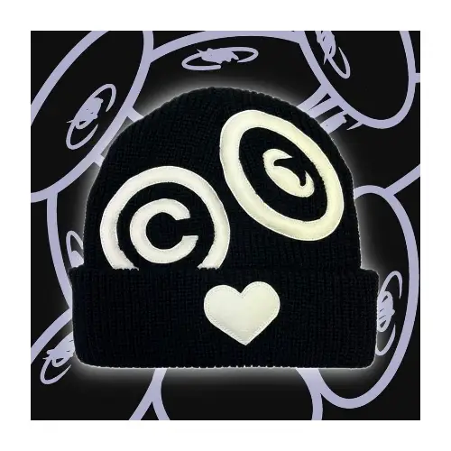 COIN PARKING DELIVERY LOVE Patch Beanie