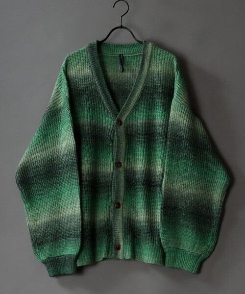 SITRY Balloon Sleeve Big silhouette gradation Knit Cardigan