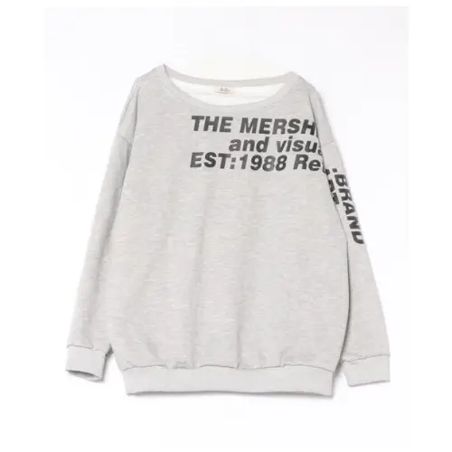 GEMEDA ショルダーロゴルーズトレーナー