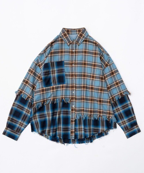 MAISON SPECIAL Check Oversized Shirts