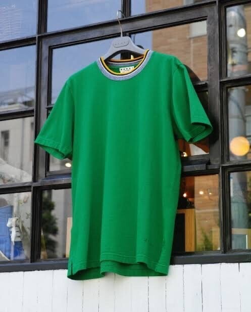 MARNI T-HIRTS GREEN HUMU0011EL